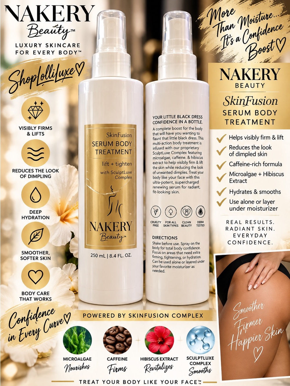 Nakery Beauty SkinFusion Serum Body Treatment —